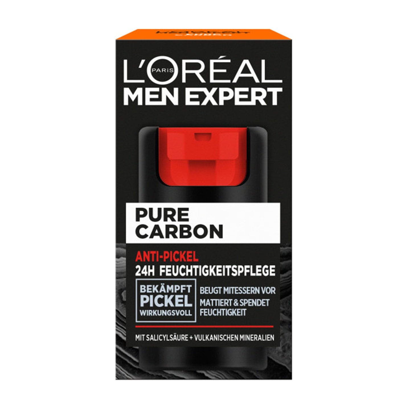 Pure Carbon Anti Pickel 24H Feuchtigkeitspflege Verpackung vorne